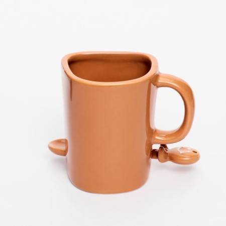 A mug with a spoon and a deer cookie compartment, 200 ml-3
