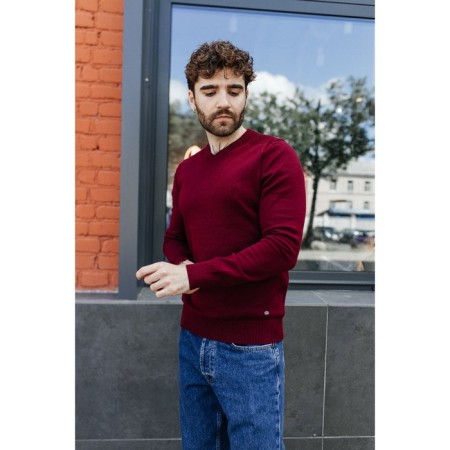 Jumper male ise, size 58, burgundy color-10