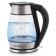 Electric kettle Vitek VT-7037, glass, 1.7 l, 2200 watts, black-silver
