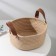 Basket for storage of manual work "Aiko", 21.5 × 21.5 × 16.5 cm, with handles, beige color