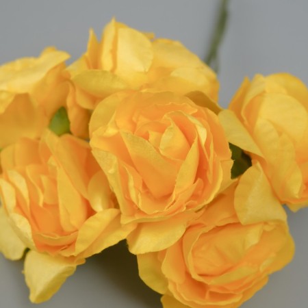 Decorative flower for creativity "Rose" yellow-2