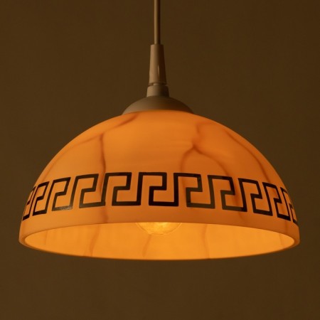 Lamp Bayerlux "Cap" 006/4M B.S. mat. Decor (f 250; n 115)-3