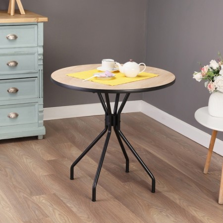 Table Kitchen Rund LDSP 22 mm, 780x780x740, Irish oak