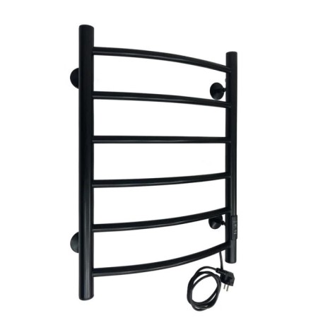 Electric towel "Sanprise" Classic P6, 400x600 mm, universal, black-1