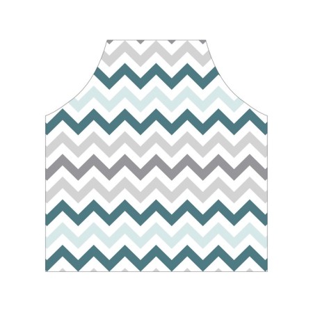 Apron kitchen with a photocrint "Zigzag's grayness", adjustable, size OS-2