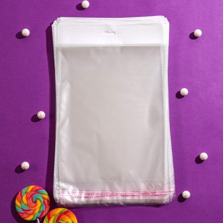 Packet with adhesive tape, transparent 20 x 25/4 cm, 25 μm, euroglias-7