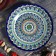 Plate of the Rishtan ceramics "Flowers", 26 cm, blue mix