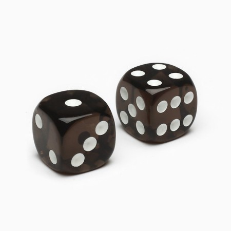 Dice play "Game time", 1.6 x 1.6 cm, set 2 pcs, black-2