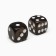 Dice play "Game time", 1.6 x 1.6 cm, set 2 pcs, black