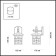 Street wall lamp House, 1x60W, E27, IP44, Black Color