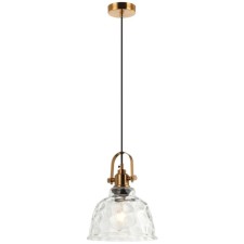 Suspension lamp Bell 1xe27 40W, size 20x20x25.5-150 cm, bronze color