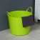 The underwear basket is soft, 27 l, 37.5 × 37.5 × 30 cm, the color is bright green