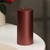 Candle-cylinder smooth, 5x10 cm, wine, metallic, 6 hours
