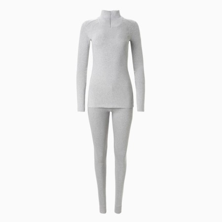 Women's thermal underwear (longshit, leggings) minku color gray melange, size 42-12