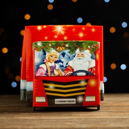 Gift box "Red" truck with animation and game, 34.5 x 11 x 11 cm-3