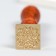 Printing for wax with a wooden handle "Flower ornament" 9x2.2x2.2 cm