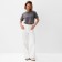 T-shirt shortened female Minaku Oversize Fit: Graphite Color, Rr. 46