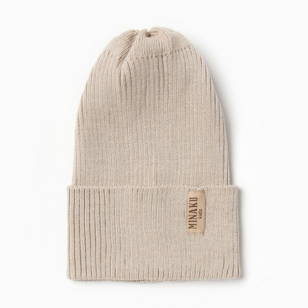 Children's hat minku, rr 48-52, beige color-2