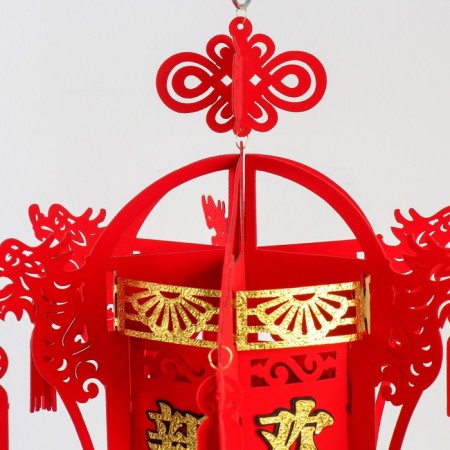 Souvenir "Palace Lantern - Dragon congratulates Happy New Year" 36x36x75 cm-1