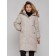 Coat insulated winter female, size 46, color light gray