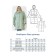 Female coat, size 56, green color