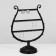 Arfa decoration stand, 23 places, 10 × 20 × 27 cm, black color