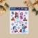 Interior sticker with the luminous layer "Funny Snowmen", 21 x 29.7 x 0.1 cm, New Year