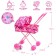 Walking cabbage stroller with accessories, Winx, metal