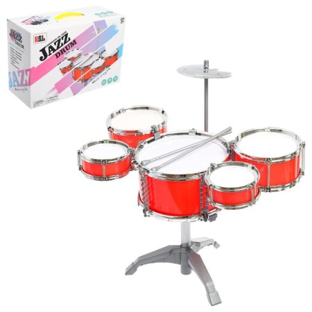 Drum installation "Jazz", 5 drums, plate, sticks