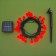 Garland “thread” 4.5 m with nozzles “balls”, IP44, dark thread, 30 LED, red glow, 2 modes, solar battery