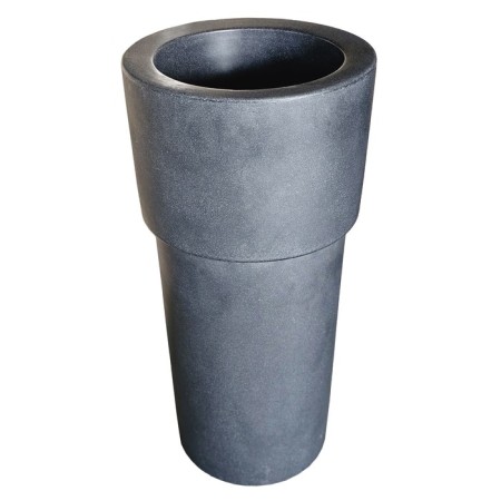 Kashpo for flowers "candle" 38.5x80 cm, 25 l, color black granite