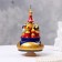 Musical souvenir "Temple" No. 1, blue-gold, manual painting, 12x22 cm