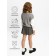 Vest for girl knit, height 134 cm, gray color