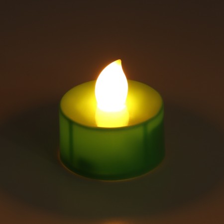 LED candles, nightlines Led Risalux "graffiti" set of 4 pcs., Green, RGB, 3.5 × 3.5 × 4 cm-4