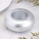 Complementary "Complete. Marble" from gypsum large, 11x5cm, silver