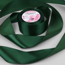 Satin tape, 50 mm × 23 ± 1 m, color dark green No. 128