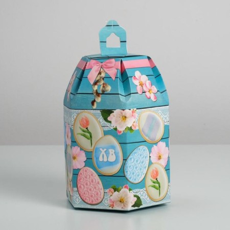 Confectionery box, packaging "Bright Easter", 16.5 x 14.5 x 21 cm-2