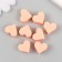 Busina silicone "heart" peach d = 1.4 cm