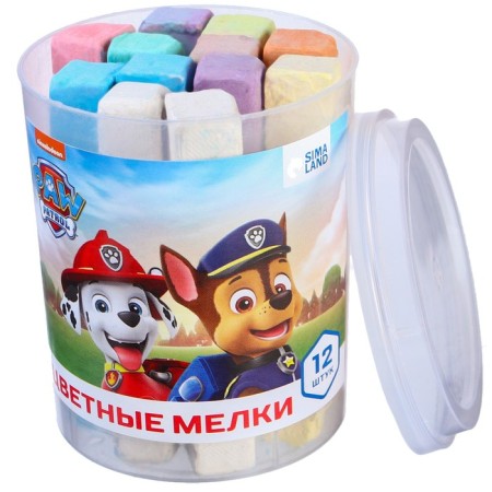 A set of colored crayons puppy patrol, 12 pieces, 10 colors-8