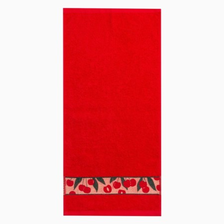 Tensor of a terry jacquard 30x60 cm, print cherry mix, cotton 100%, 340 g/m2-1