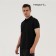 T -shirt Polo Male Sports, size S (46), Black color