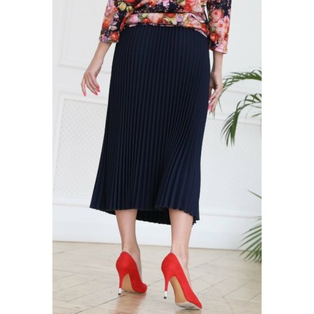 Women's skirt, size 48, blue color-4