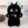Soft toy "cat", 23 cm, black color
