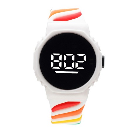 Watch is an electronic watch, silicone strap-1