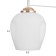 Bra "Miley" 1x60W E27 white, gold 21x12x26.5cm