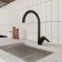 MILARDO RORA RORBL0JM05 kitchen mixer, 222 mm pouring, black matte