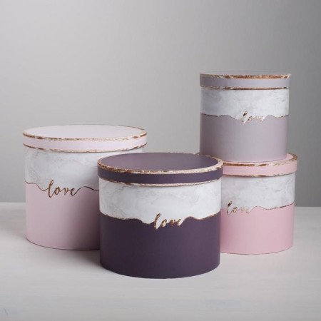 Set of boxes 4 in 1, gift packaging, “marble”, 14 x 14 x 13 - 20 x 20 x 17.5 cm-2