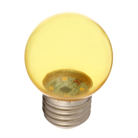 LED lamp, G45, E27, 1.5 W, for BelT-LITA, transparent, yellow, set 10 pcs-2