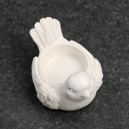 Подсвечник "Птичка" перламутр, 8х5,5х4,5см-6