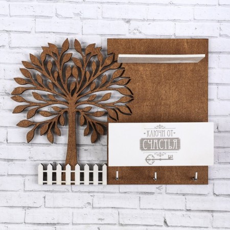 The keybox is wall -mounted with the shelf "Duck", 27 x 20 cm.-2